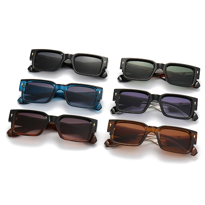 Popular Fashion Square Rivets Mens Sunglasses