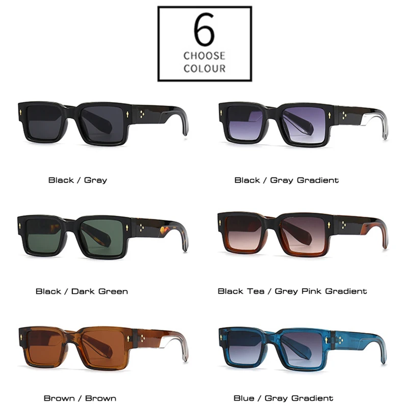 Popular Fashion Square Rivets Mens Sunglasses