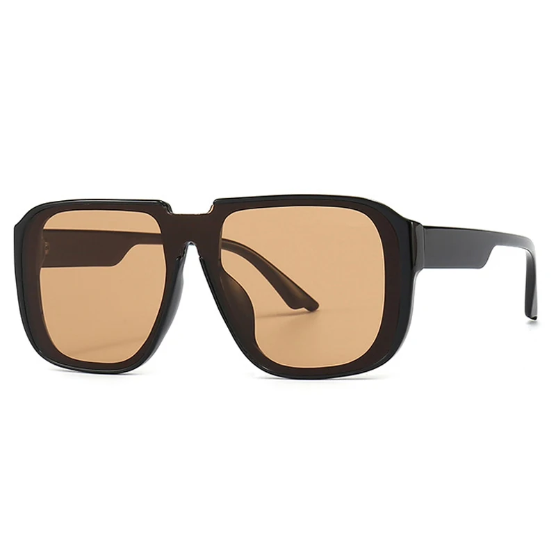Men's Retro Square One Piece Sunglasses
