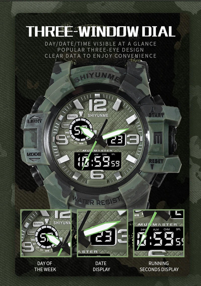 Military Sports LED Digital Watch for Men