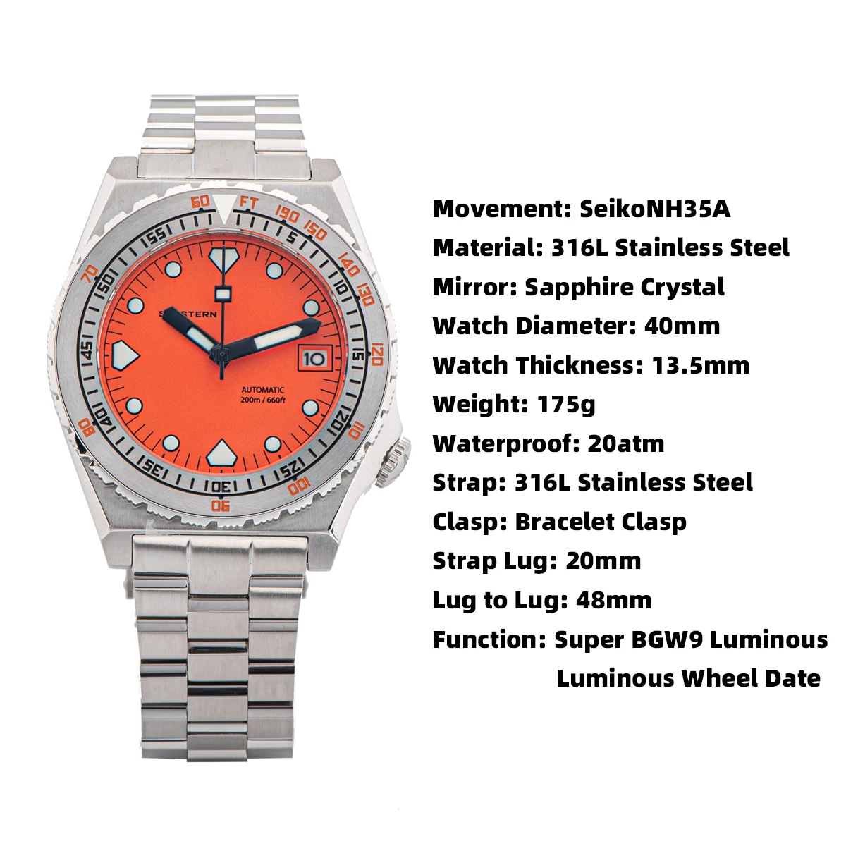 Seestern Vintage Sub 600T Automatic Dive Watch