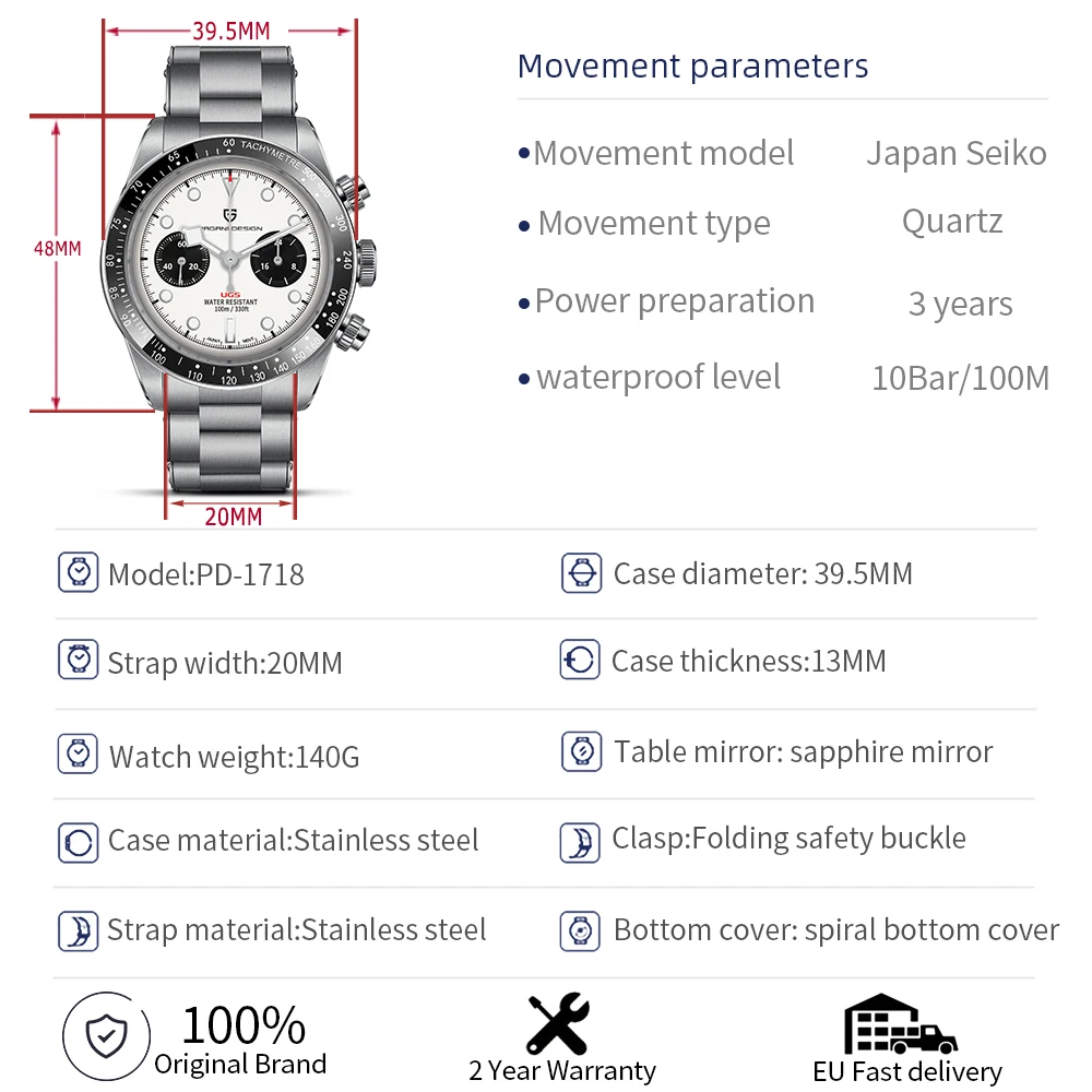 Pagani Design PD-1718 BB58 Homage Watch