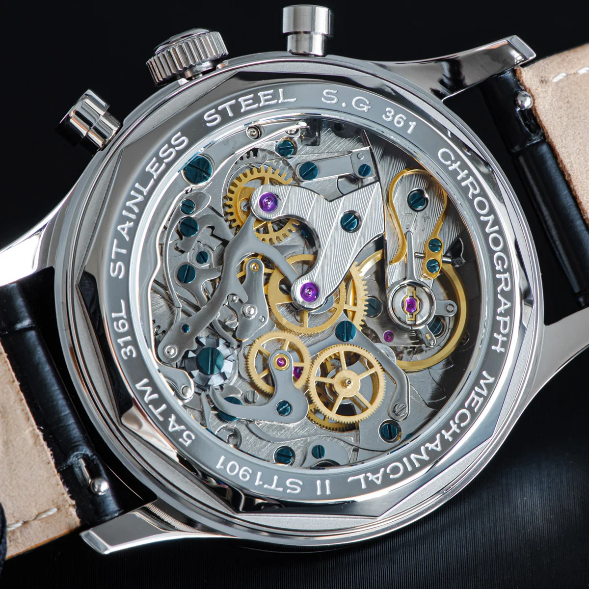 Sugess WW1 Style Chrono Watch