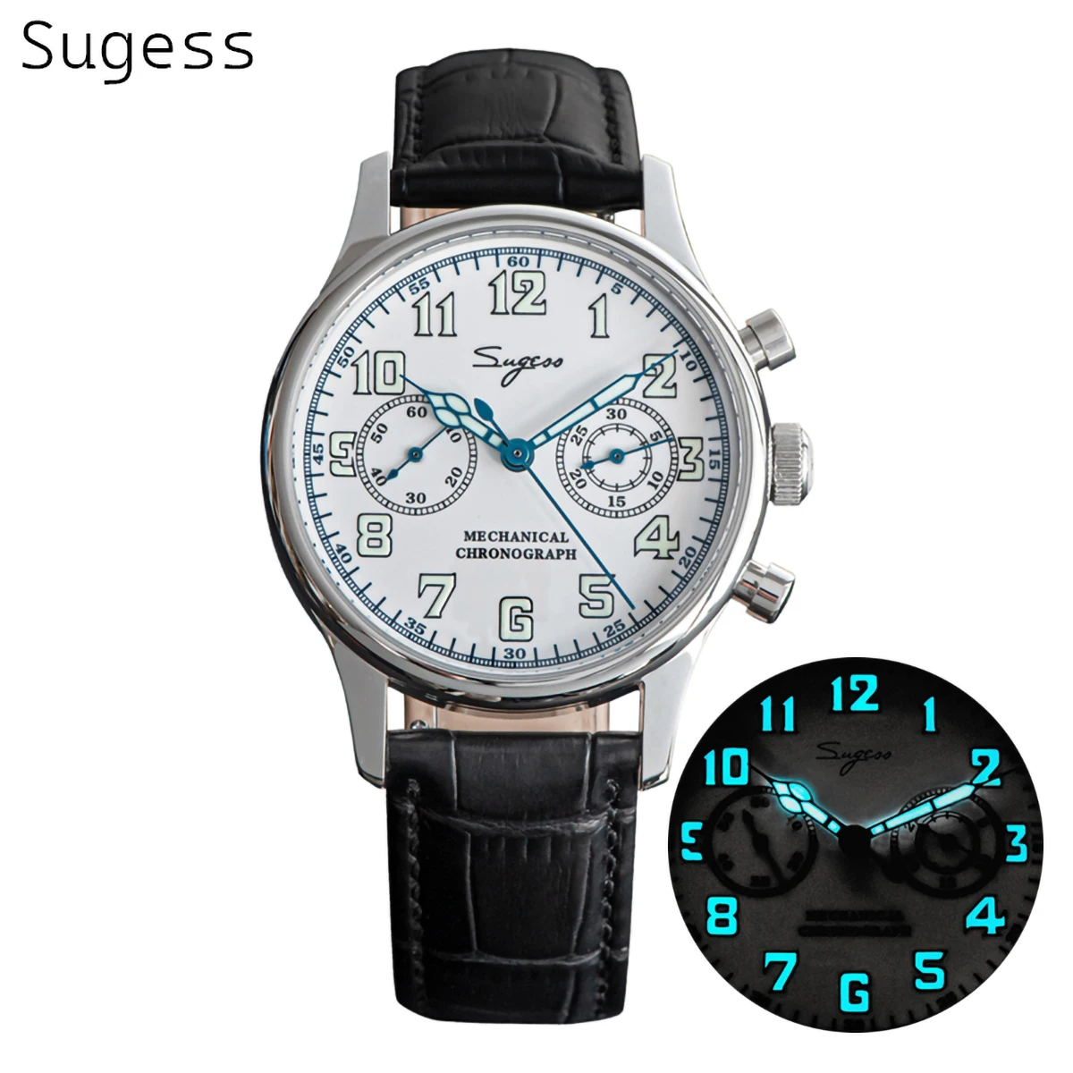 Sugess WW1 Style Chrono Watch