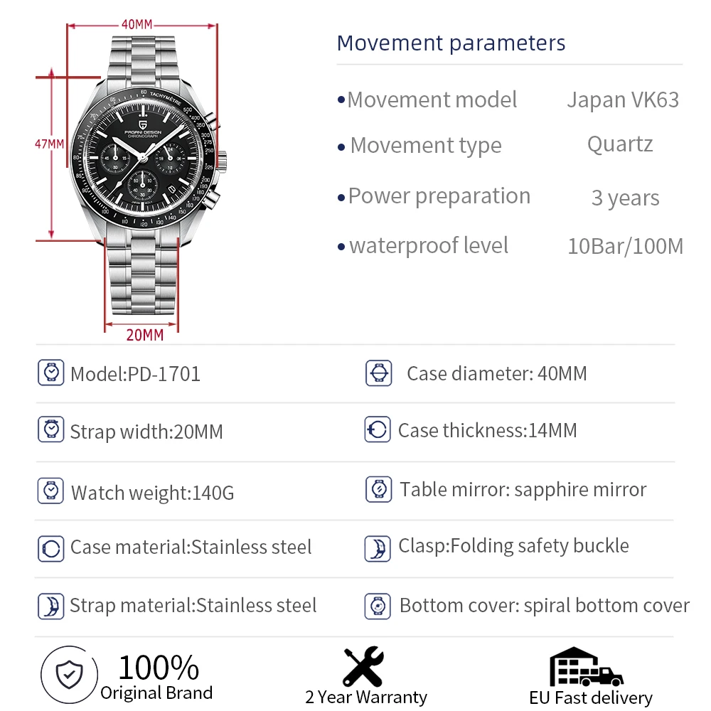 Pagani Design PD-1701 V3 Moonwatch