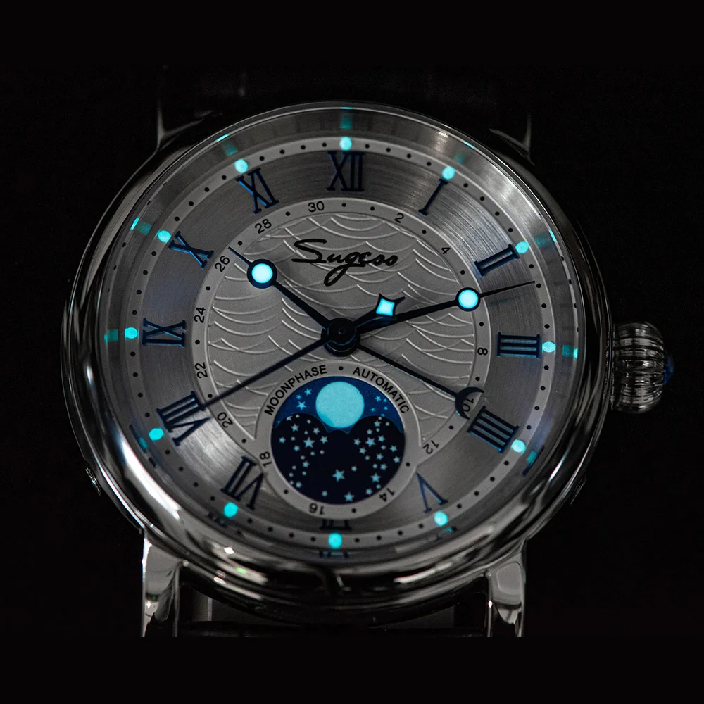 Sugess Moonphase Seagull ST2108 Watch