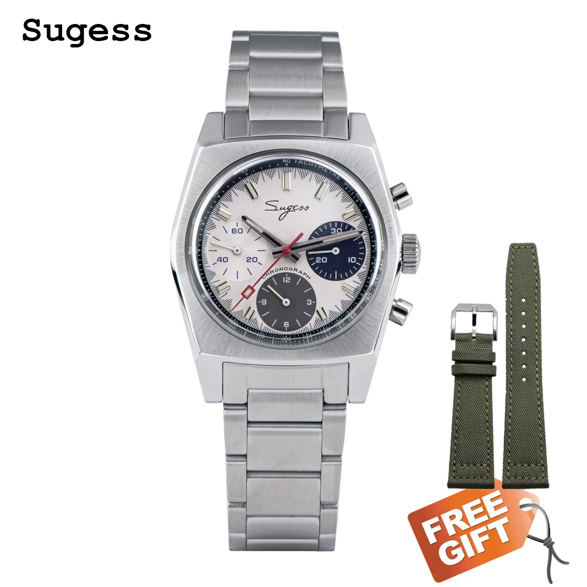 Sugess Homage 37mm Chrono Pilot Watch