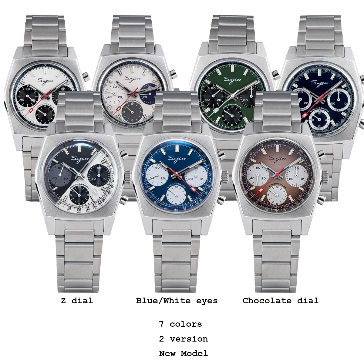 Sugess Homage 37mm Chrono Pilot Watch
