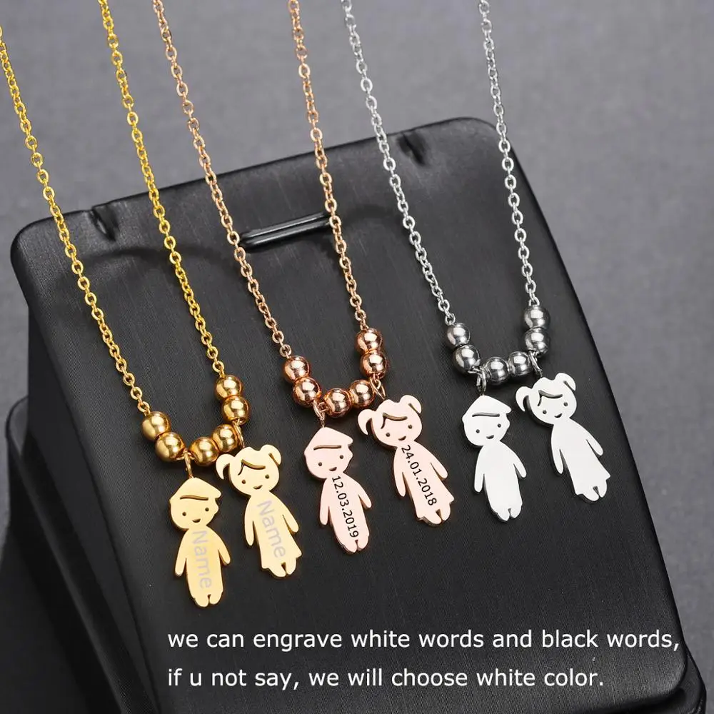 Custom Boy Girl Kids Name Necklace