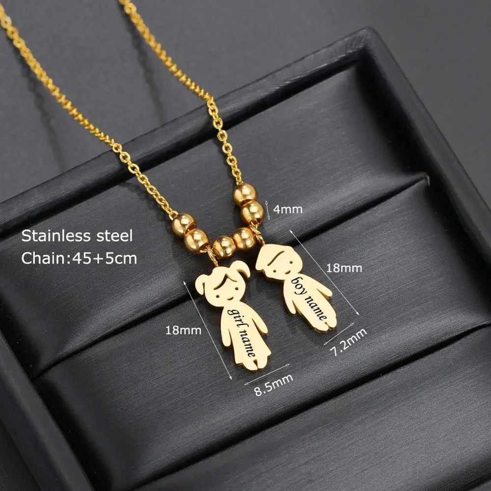 Custom Boy Girl Kids Name Necklace