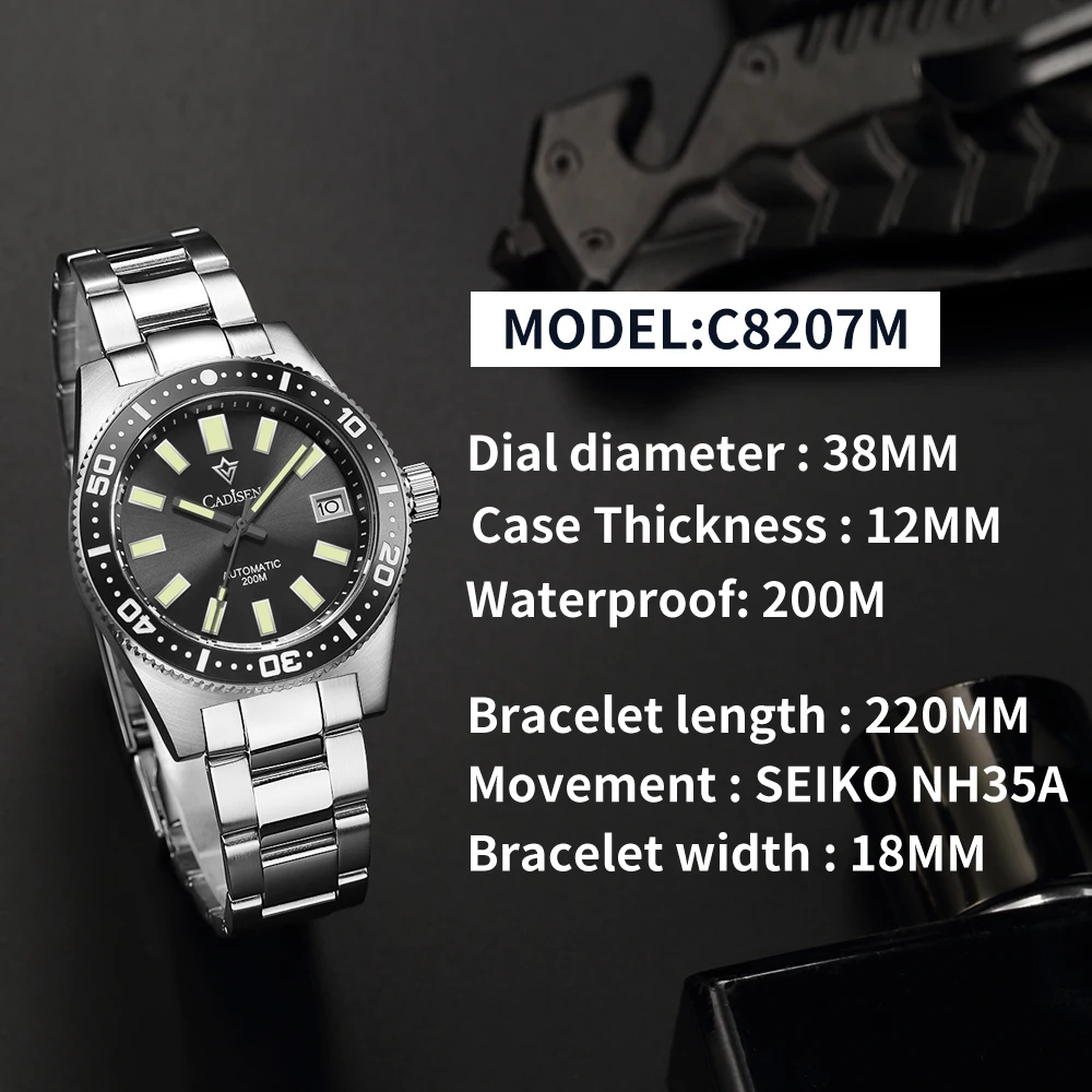 Cadisen 62MAS Homage Watch C8207M