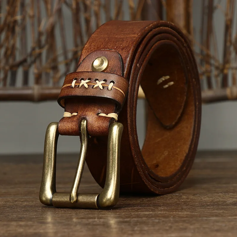 Luxury Designer 3.8CM Men's Leather Belts