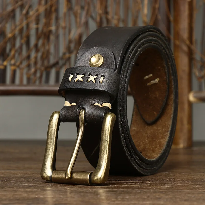 Luxury Designer 3.8CM Men's Leather Belts