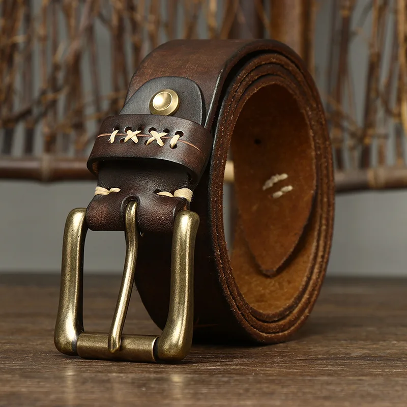 Luxury Designer 3.8CM Men's Leather Belts