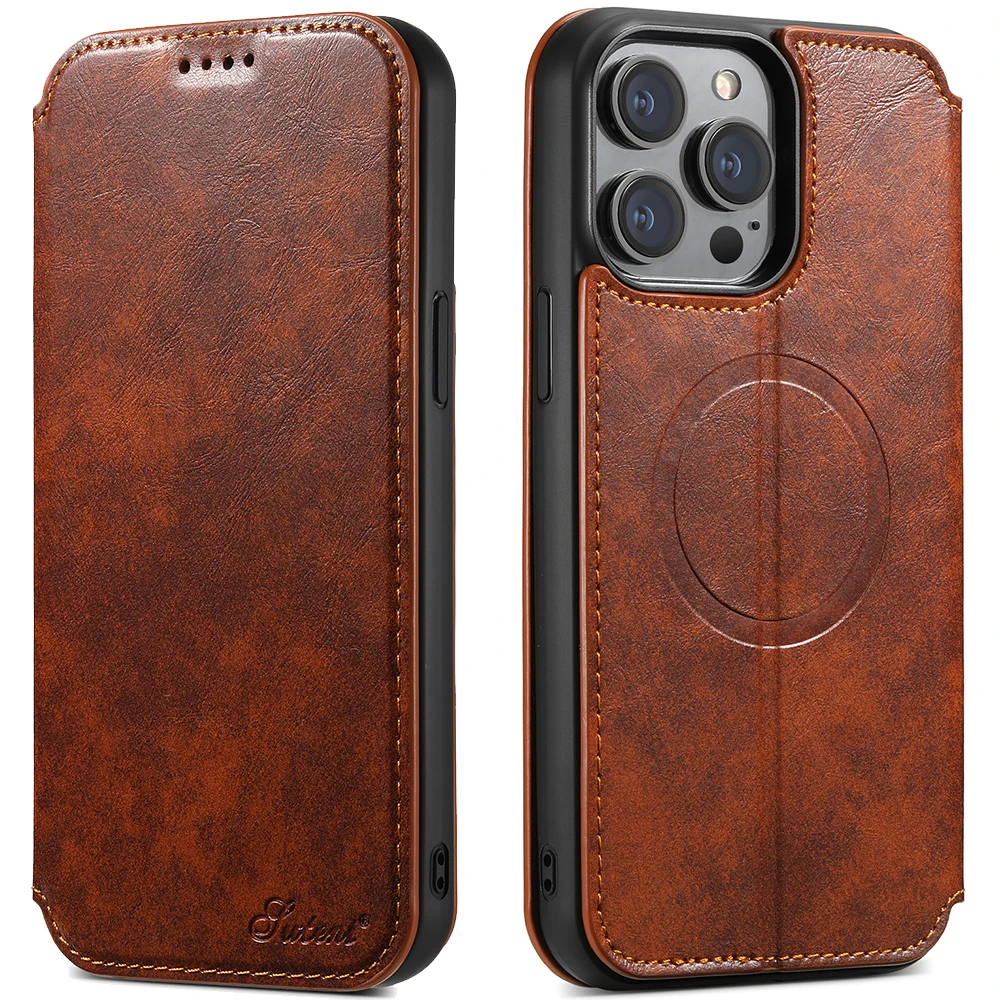 Card Holder Leather Flip Case for iPhone