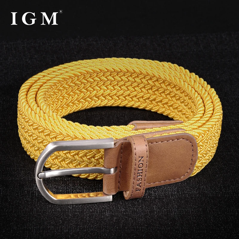 Yellow Stretch Belt for Men and Women