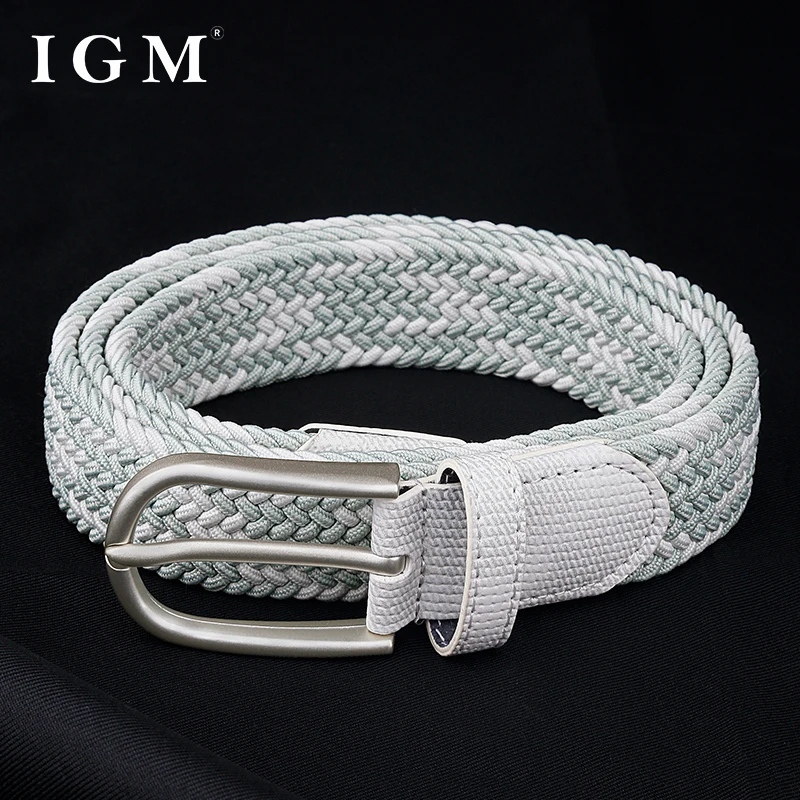 New Woven Braided Elastic Unisex Belt