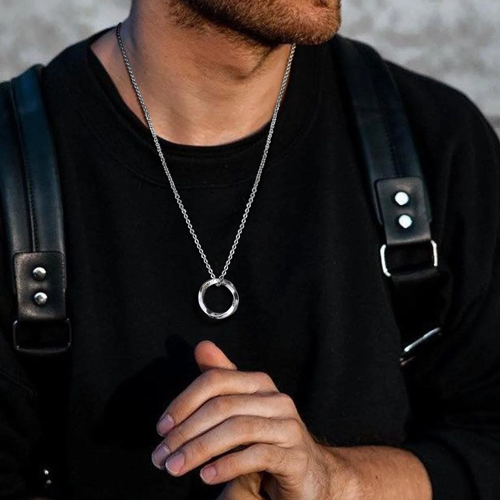 Norse Viking Round Pendant Necklace