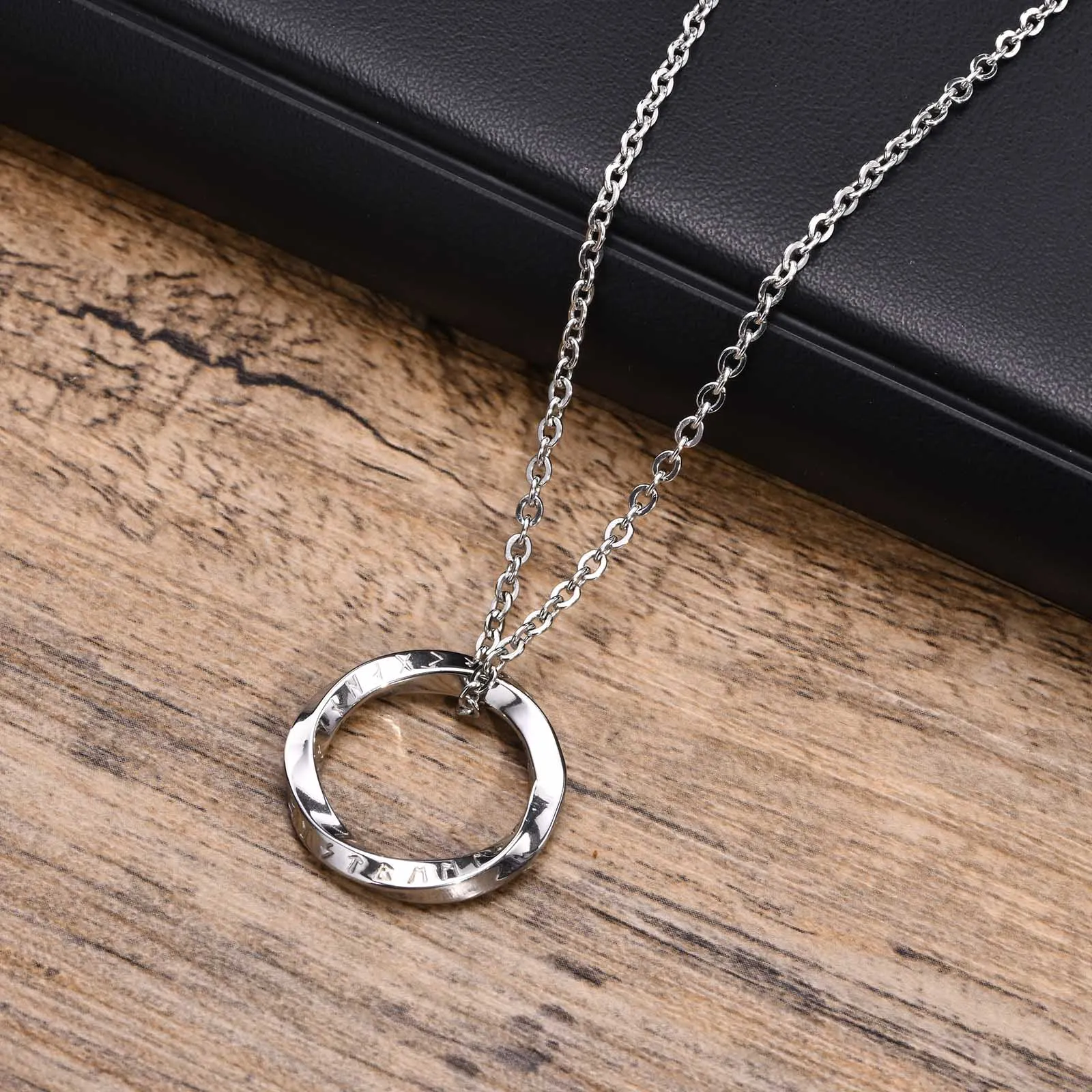 Norse Viking Round Pendant Necklace
