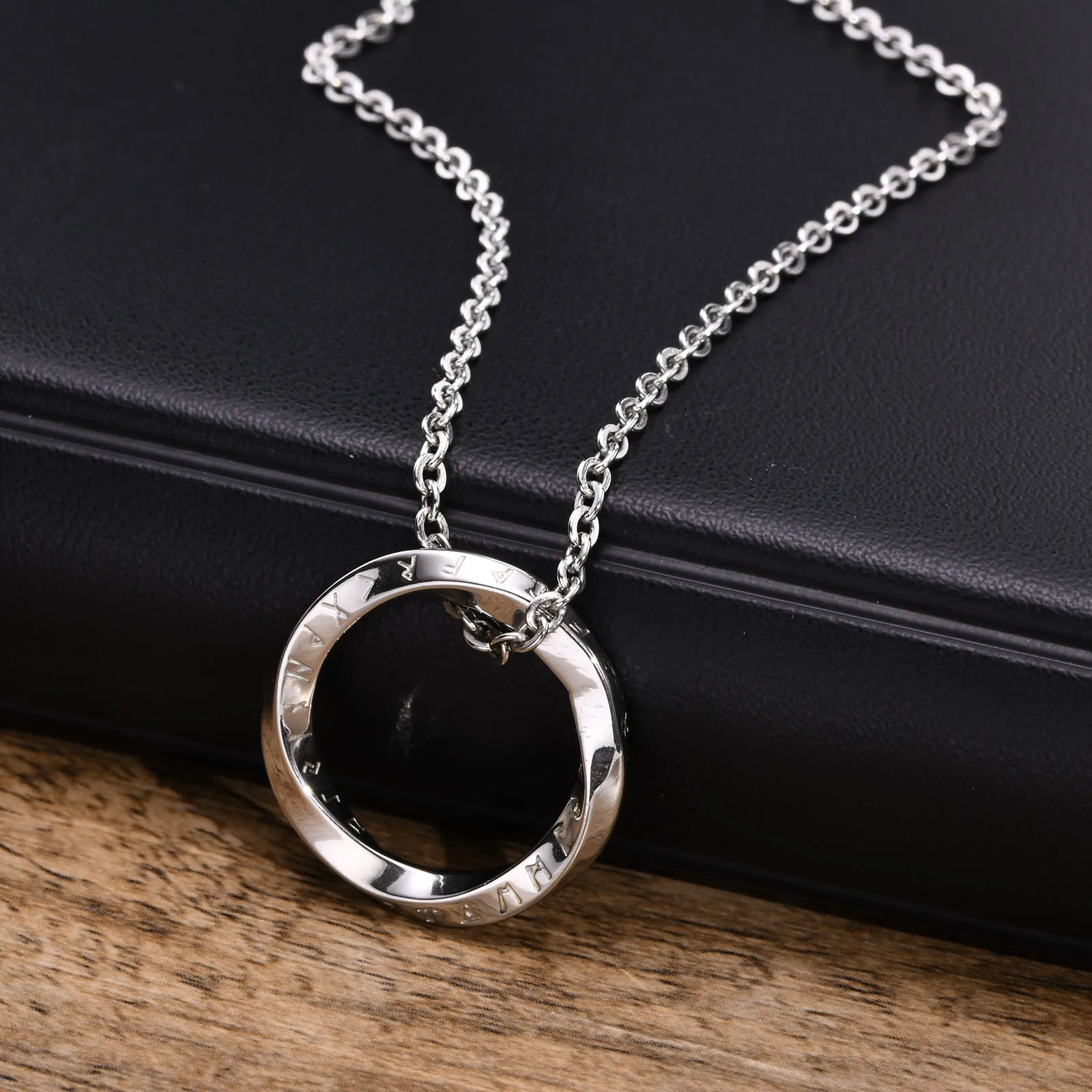 Norse Viking Round Pendant Necklace