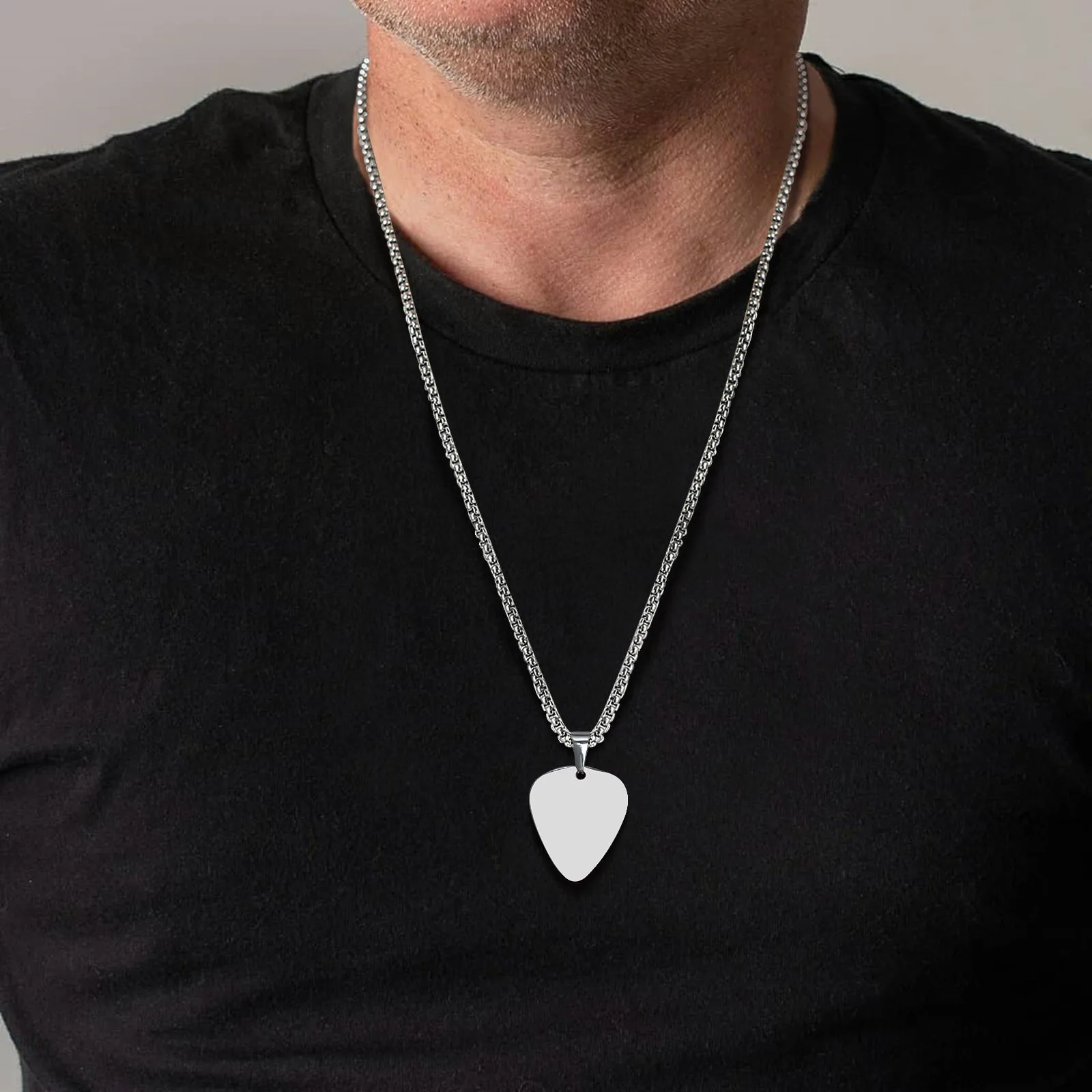 Guitar Pick Necklace for Men