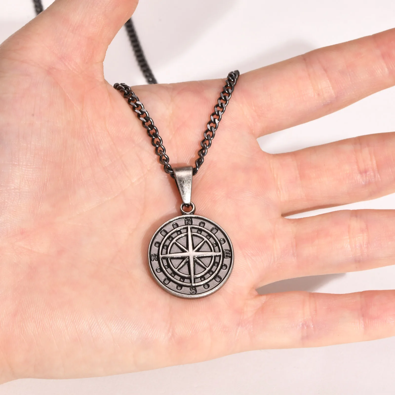 Compass Necklace for Men