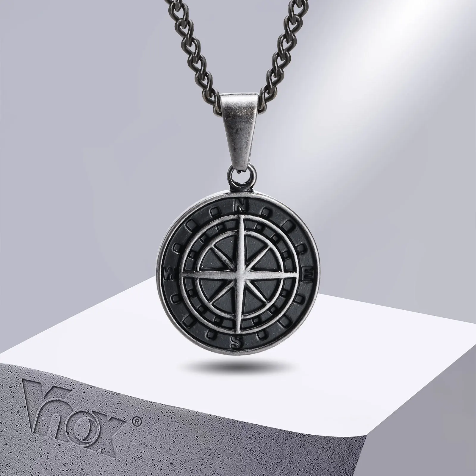 Compass Necklace for Men