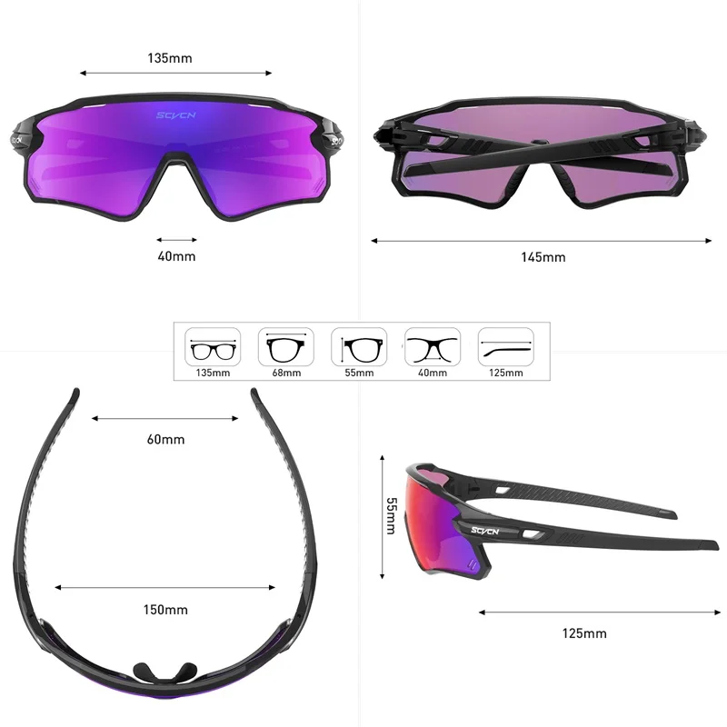 SCVCN Sports Cycling Sunglasses
