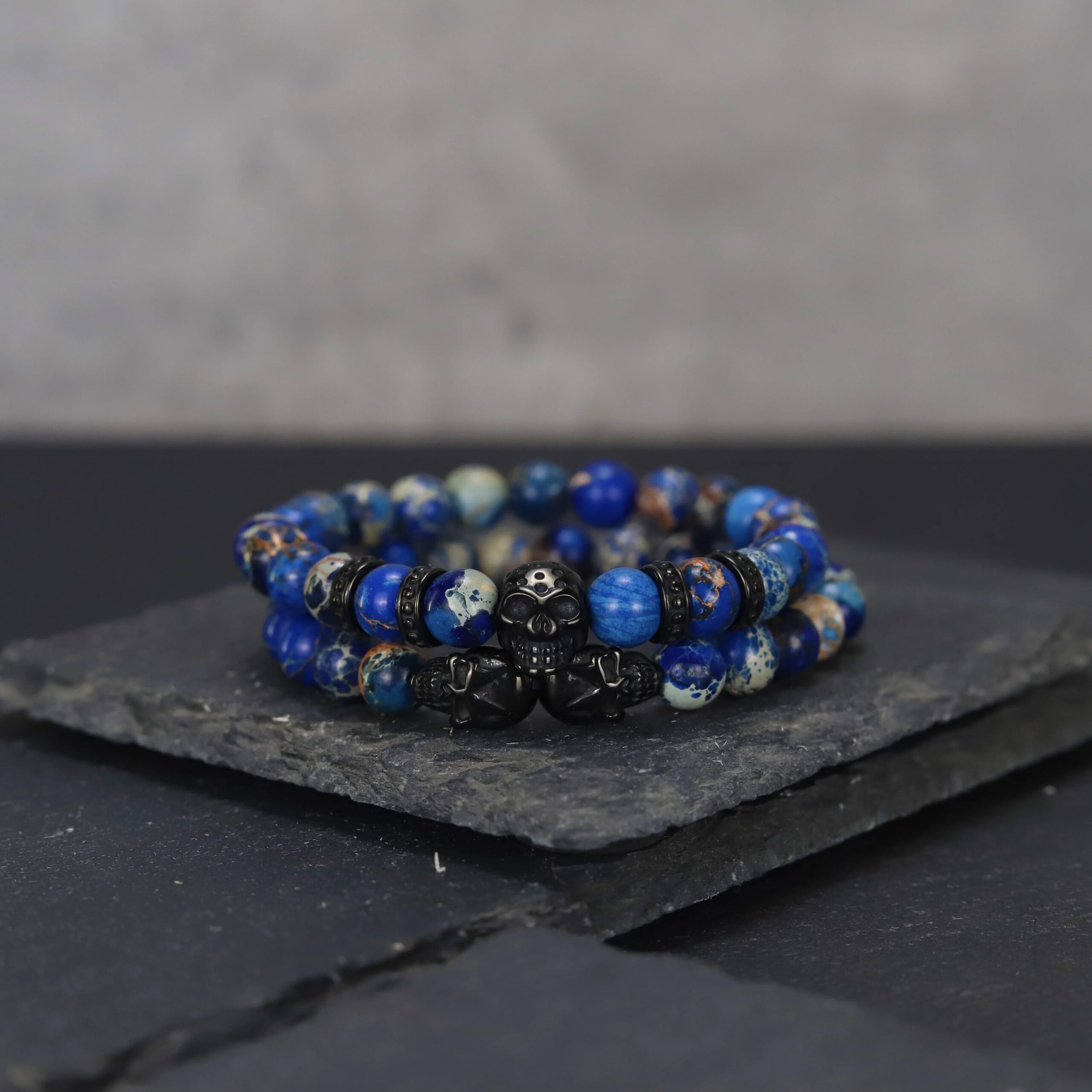 Skeleton HD Stones Bracelet Natural Stone beads