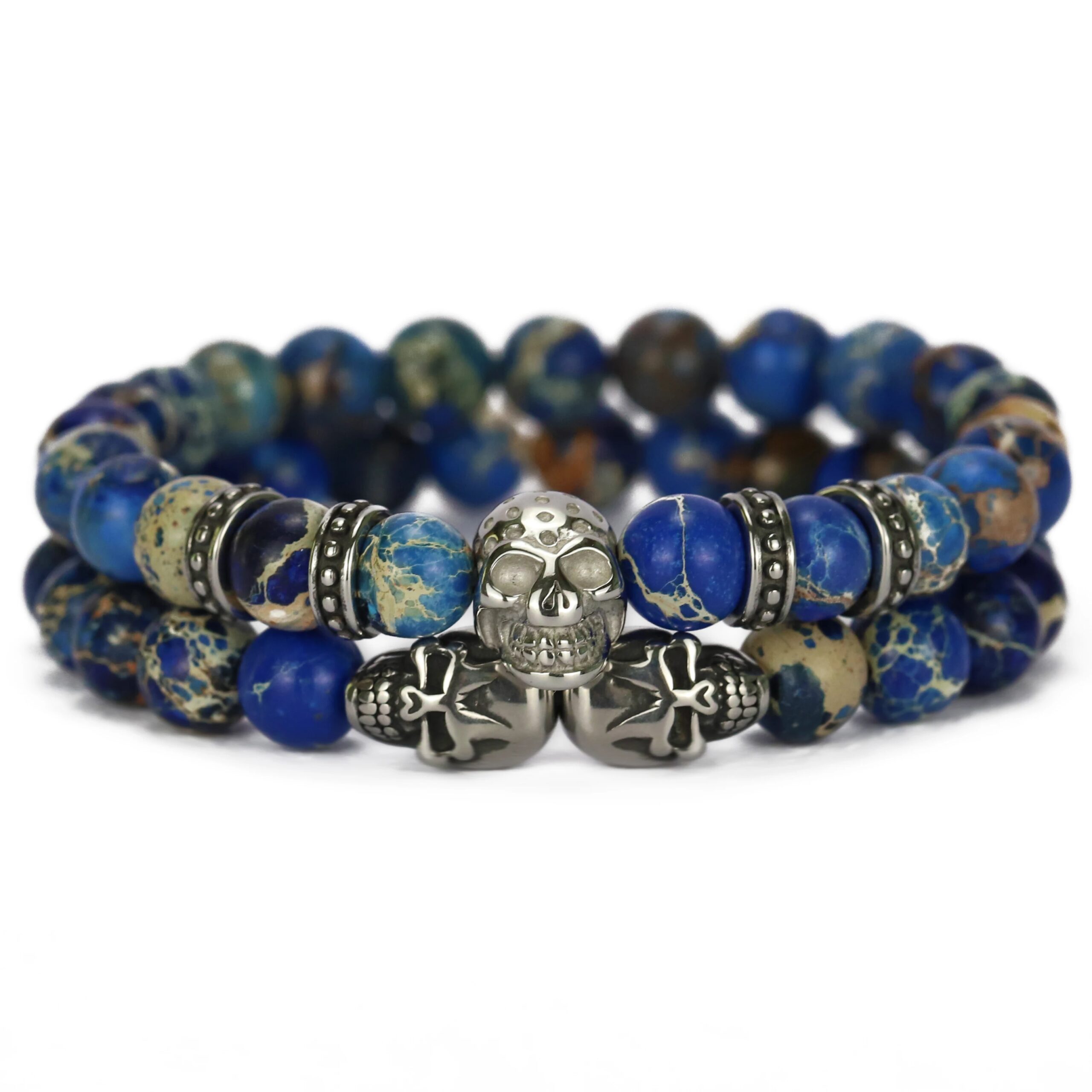 Skeleton HD Stones Bracelet Natural Stone beads