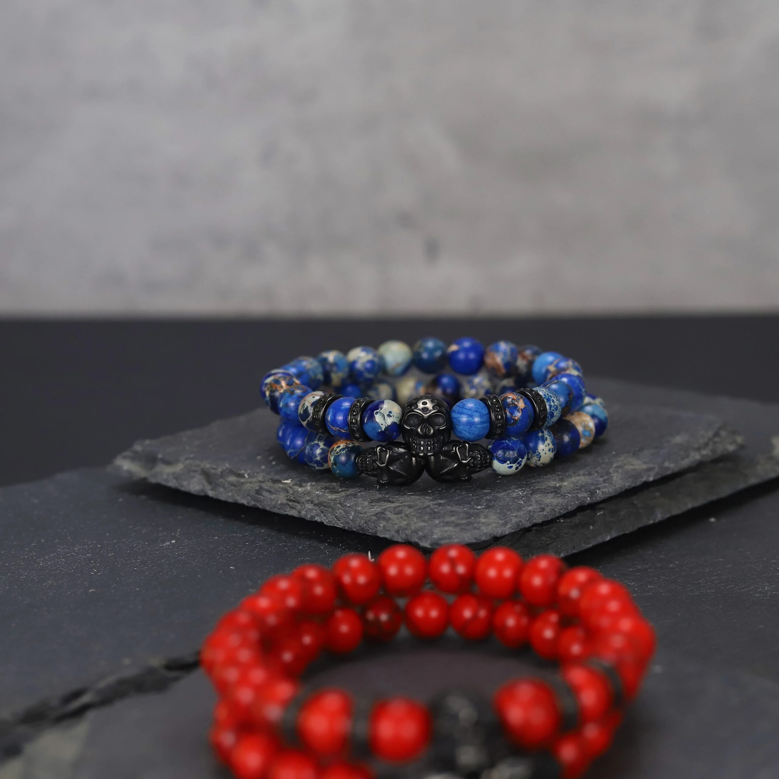 Skeleton HD Stones Bracelet Natural Stone beads