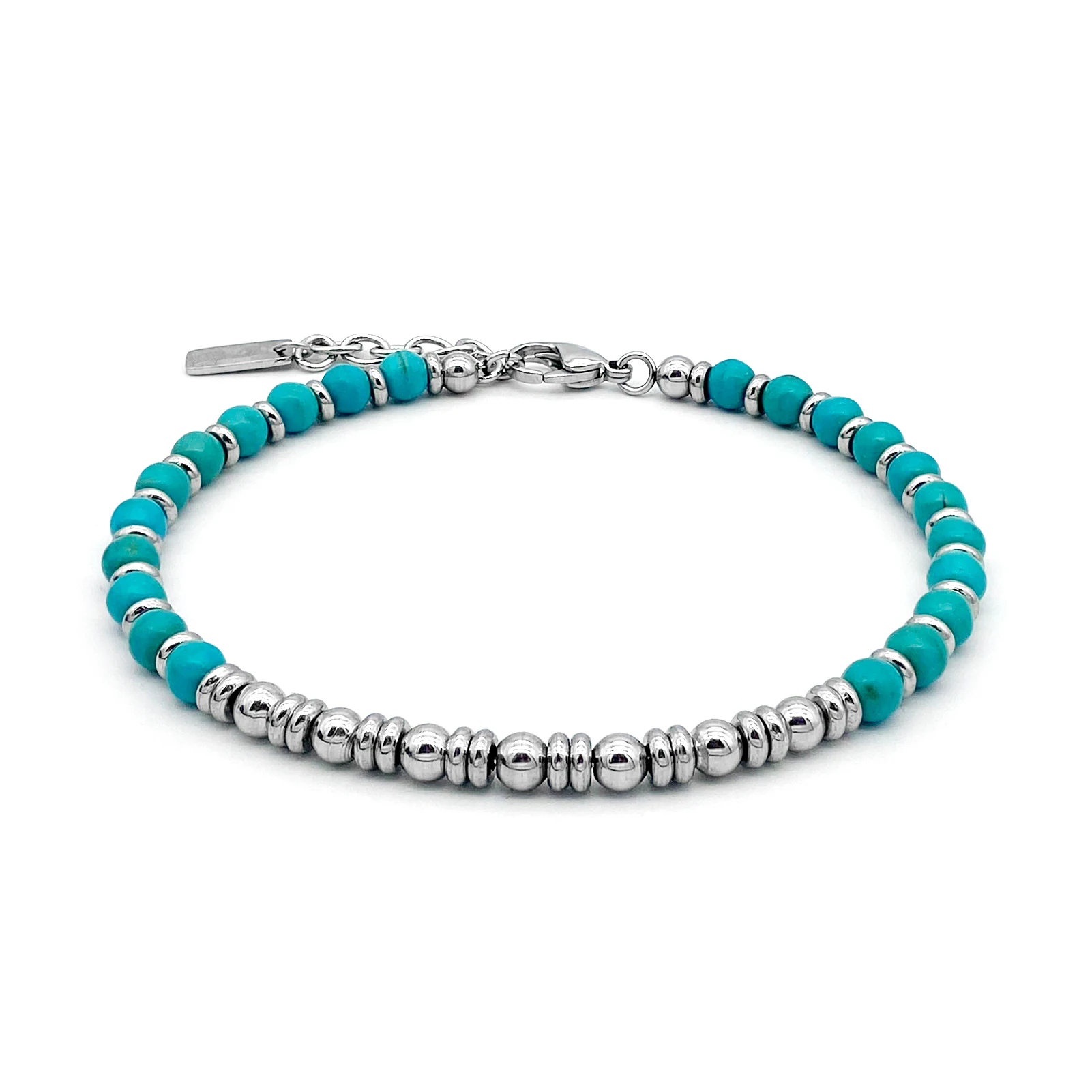 Men's Bead Bracelet with Natural Stones