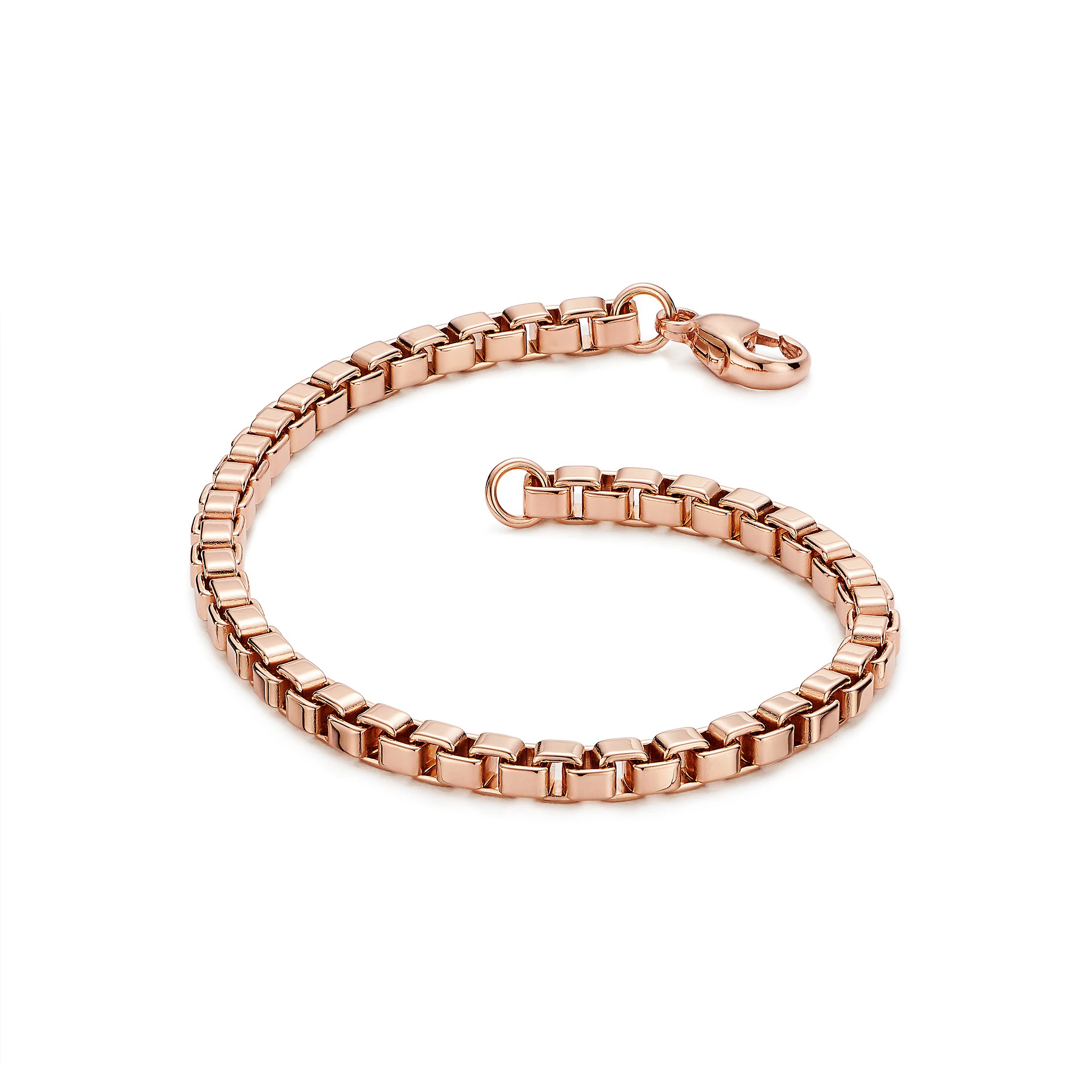 Mens 24K Gold Plated Venetian Link Bracelet