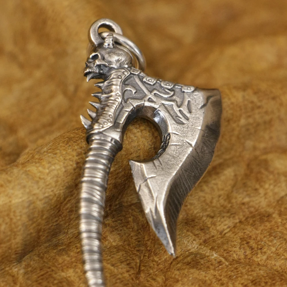 925 Sterling Silver Axe Pendant