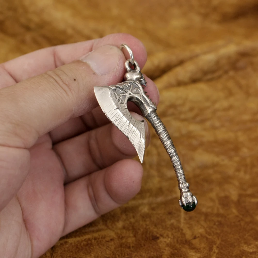 925 Sterling Silver Axe Pendant
