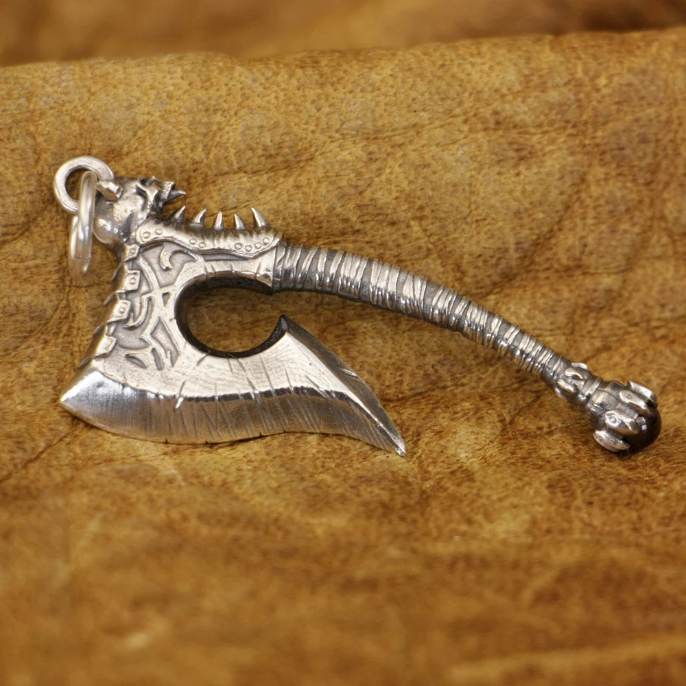 925 Sterling Silver Axe Pendant