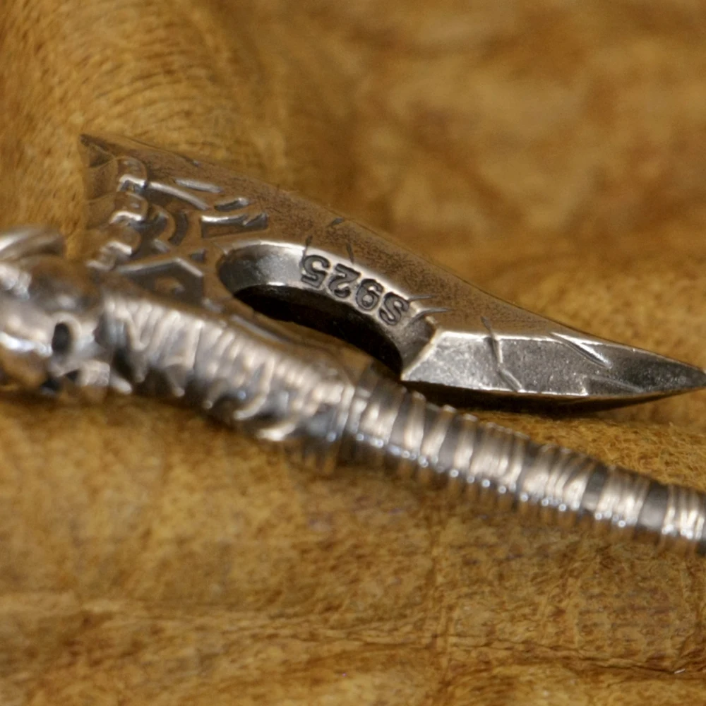 925 Sterling Silver Axe Pendant
