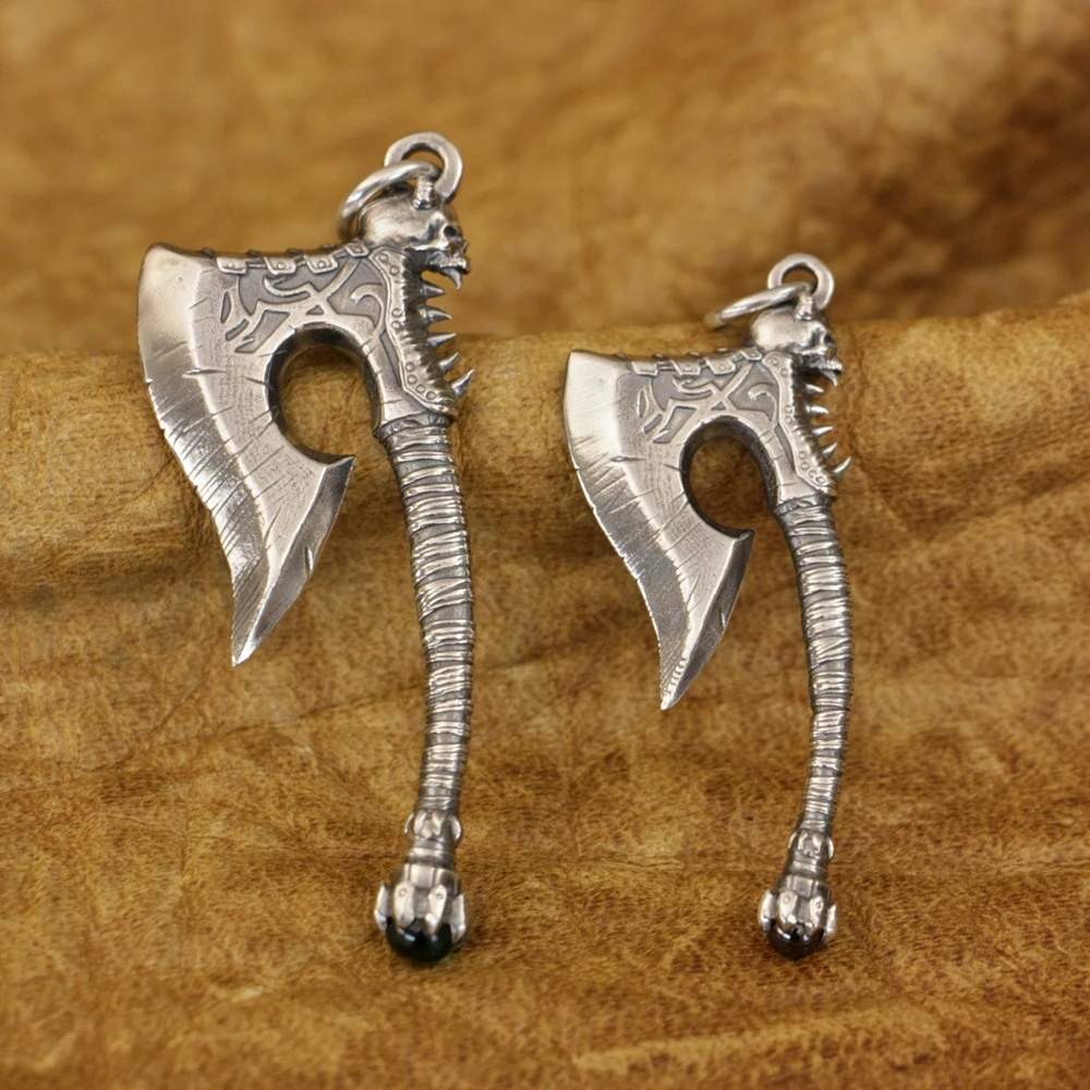 925 Sterling Silver Axe Pendant