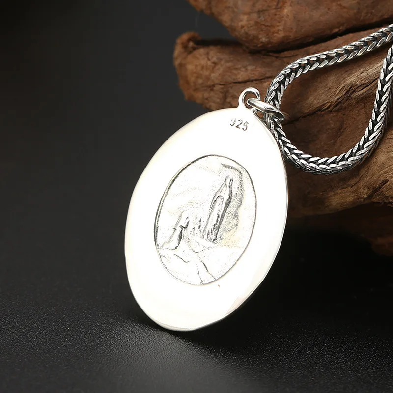 925 Sterling Silver Virgin Mary Pendant