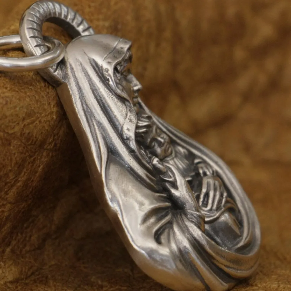 Sterling Silver Virgin Mary Charm Pendant