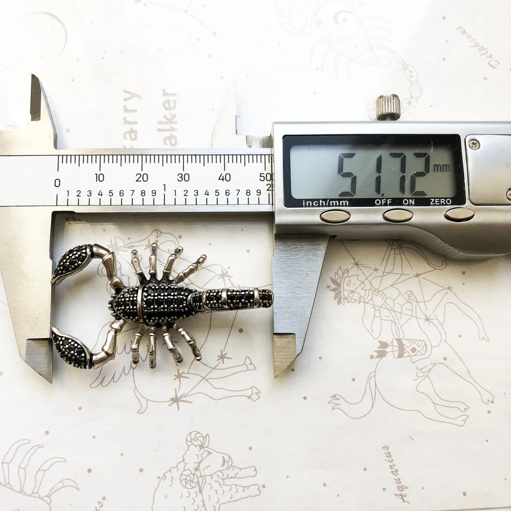 Scorpion Pendant Link Chain Necklace