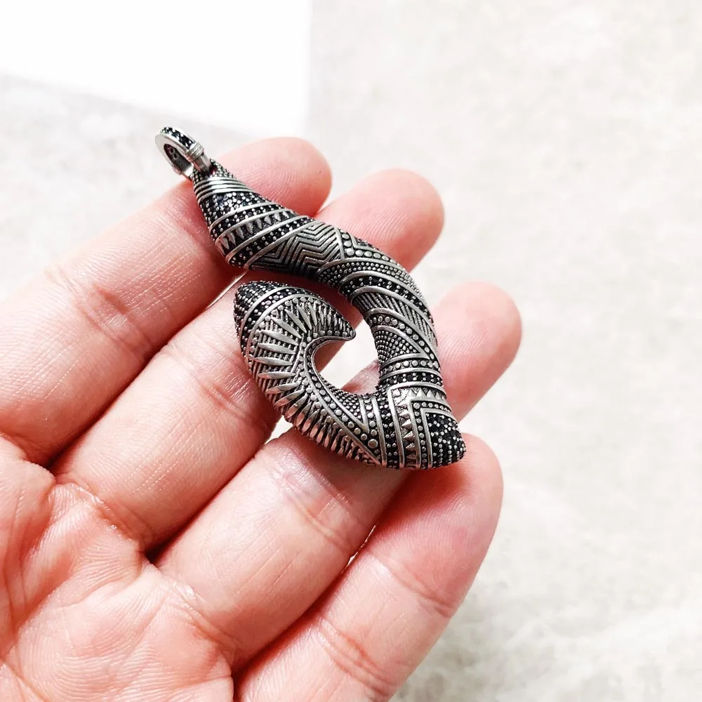 Maori Fish Hook Pendant Necklace