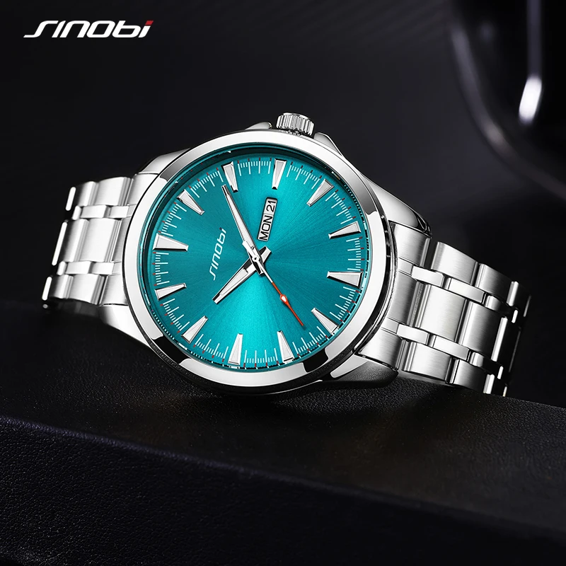 SINOBI Mens Luxury Chronograph Quartz Watch