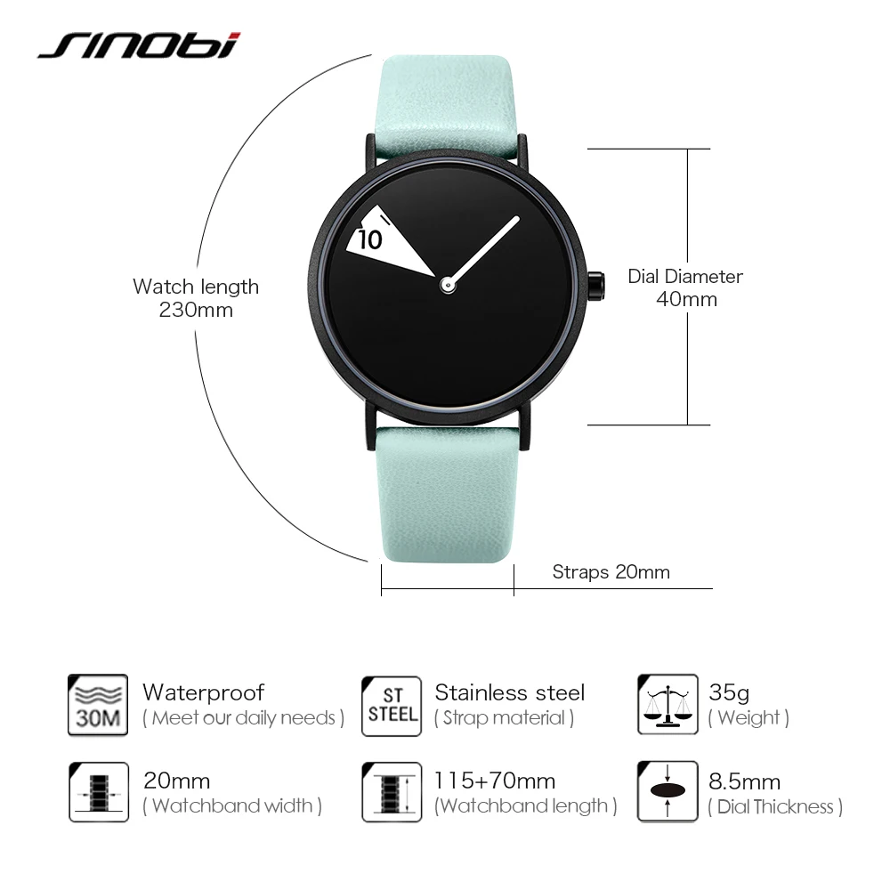 SINOBI Women Minimalist Creative Watch