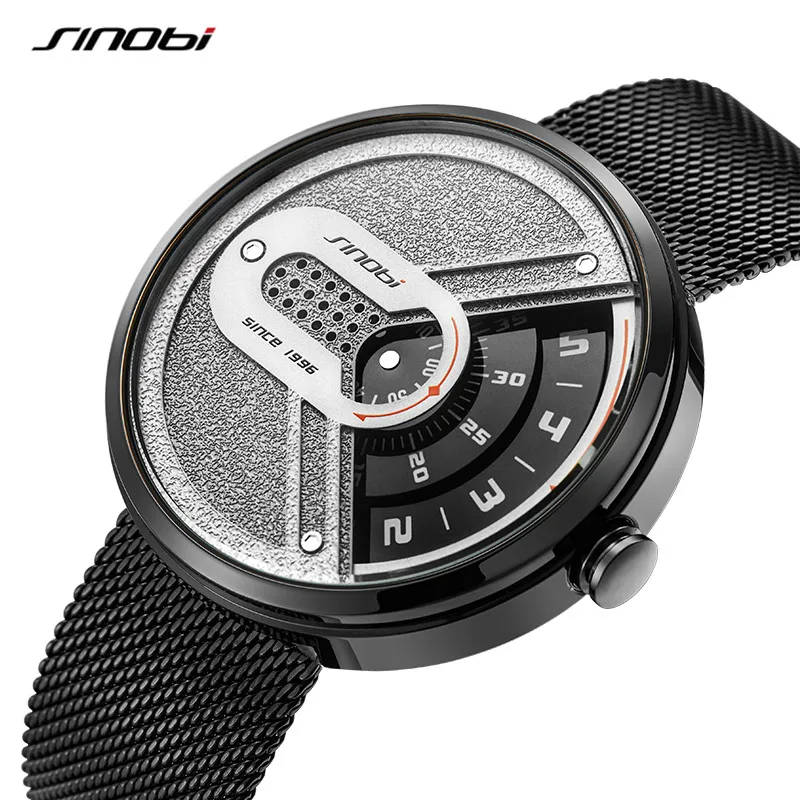 Sinobi Rotating Dial Unique Watch