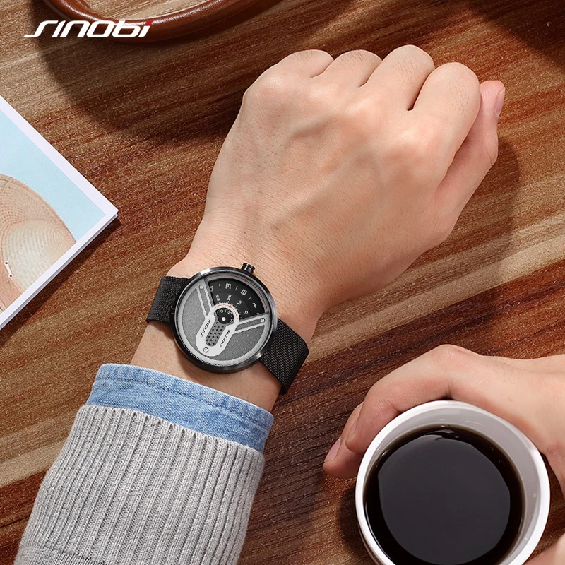 Sinobi Rotating Dial Unique Watch