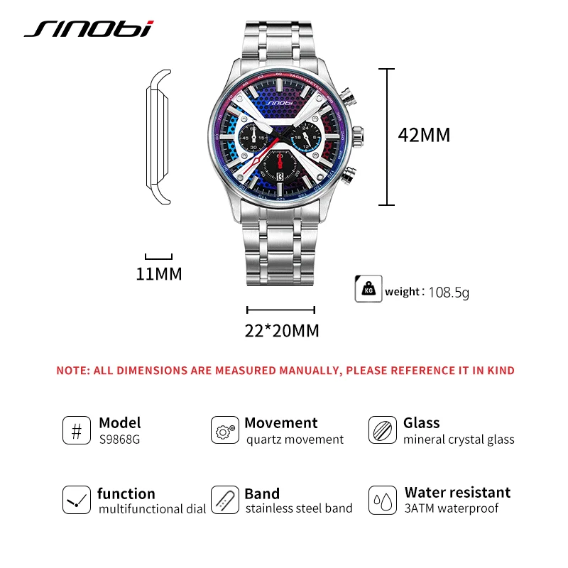 SINOBI Fashion Men's Watch