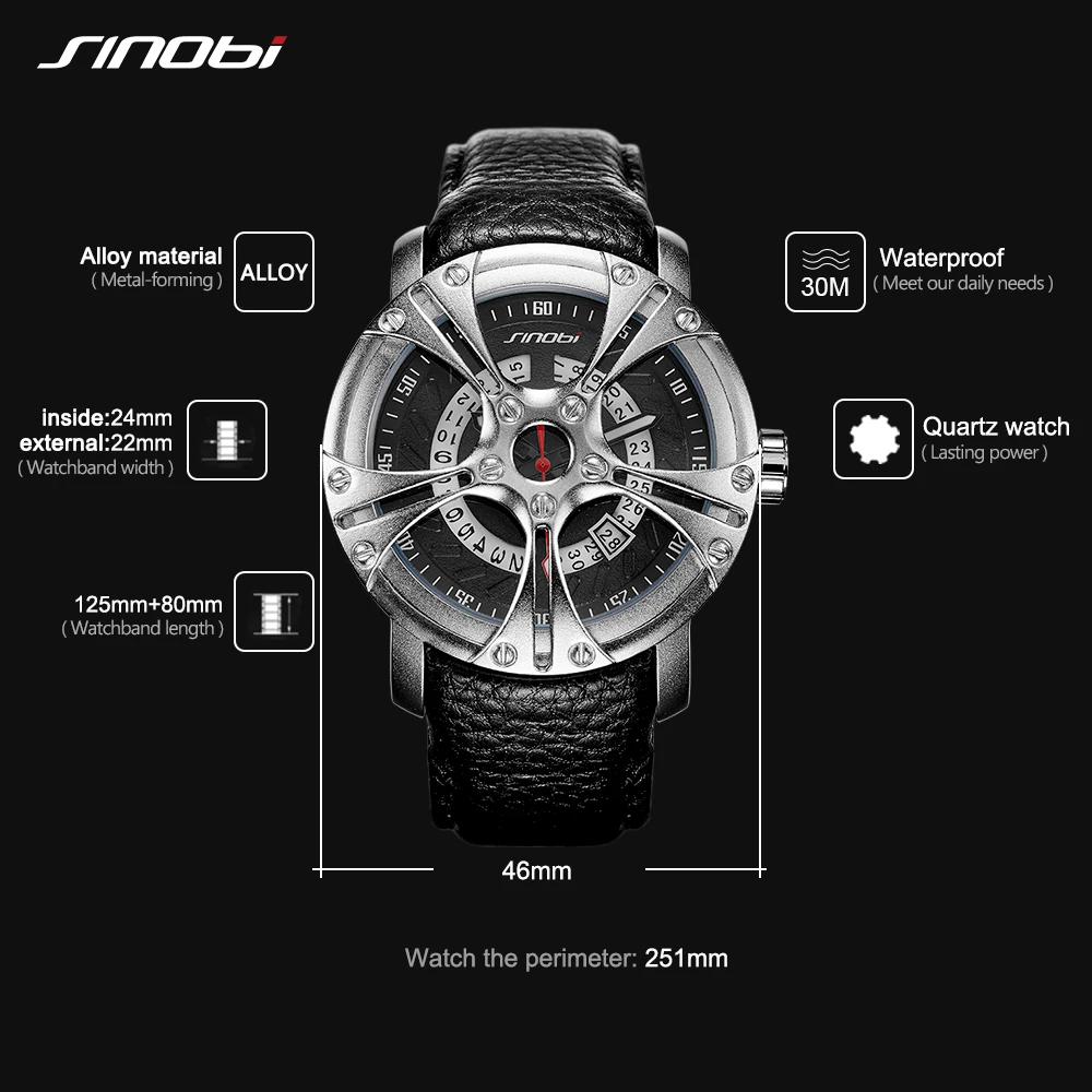 Car Wheel Rim Hub Design Watch