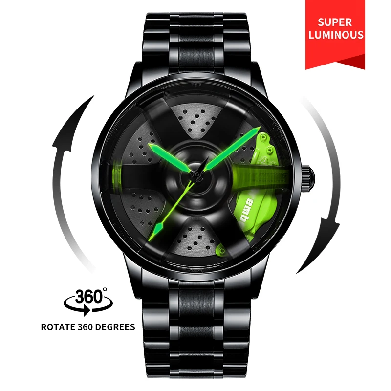 Spinning Wheel Rim Hub Unique Watches