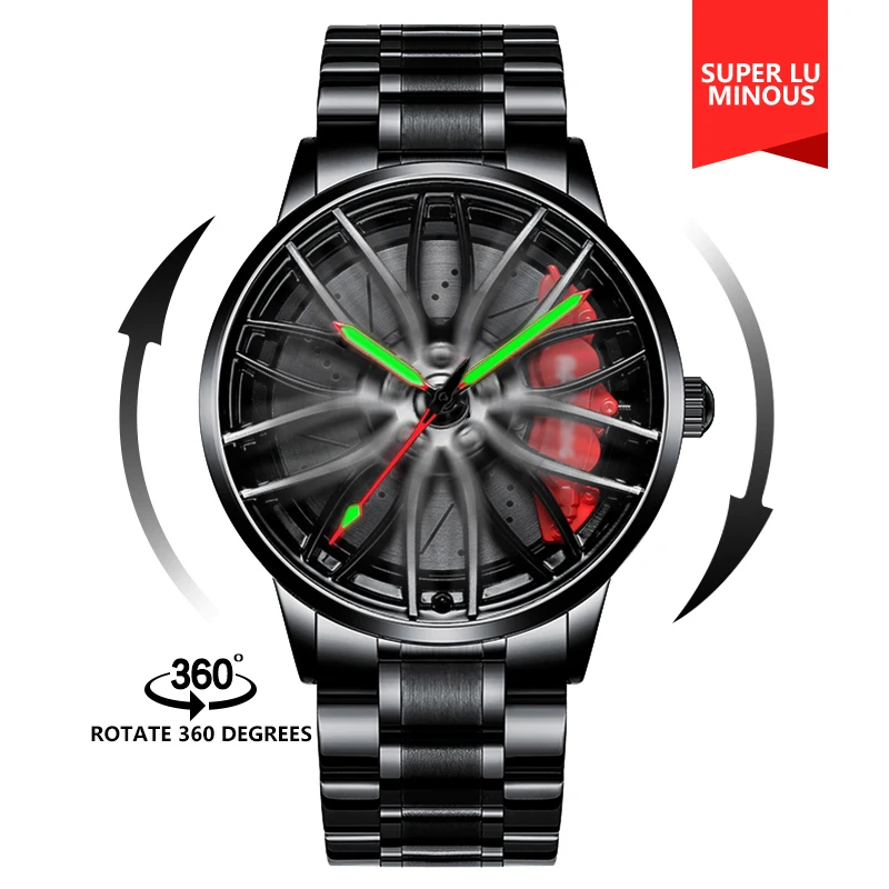 Spinning Wheel Rim Hub Unique Watches